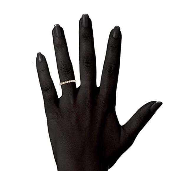 Stacked Eternity Ring Simulated Diamond CZ Zircon Dainty Ring-SIZE 7 - Picture 4 of 5